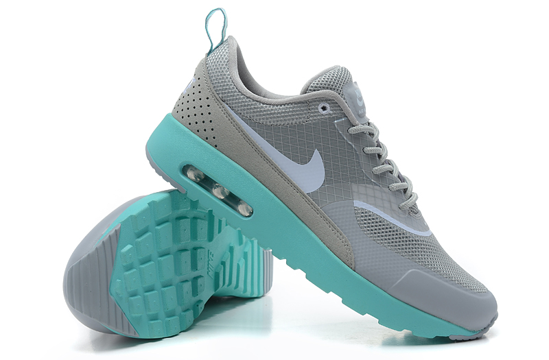 Nike Air Max Shoes Womens Gray/Blue-Green Online